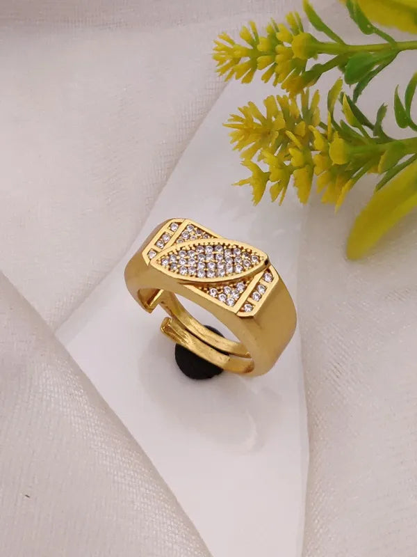 Fantastic Leaf Design Diamond Ring for Boys & Men