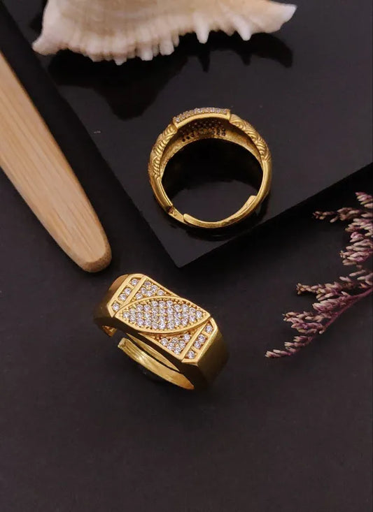 Fantastic Leaf Design Diamond Ring for Boys & Men
