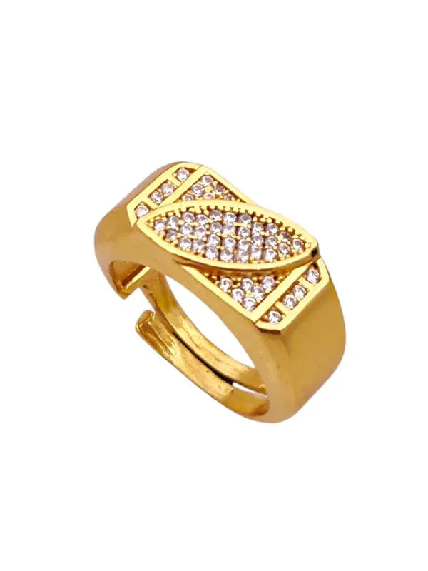 Fantastic Leaf Design Diamond Ring for Boys & Men