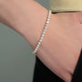 yellow :: 7 carat IGI certified lab grown diamond bracelet round cut
