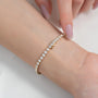 yellow :: 7ct luxury lab grown diamond tennis bracelet for women
