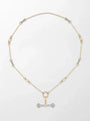 Common :: IGI certified lab grown diamond T-bar chain necklace by Unii Jewels