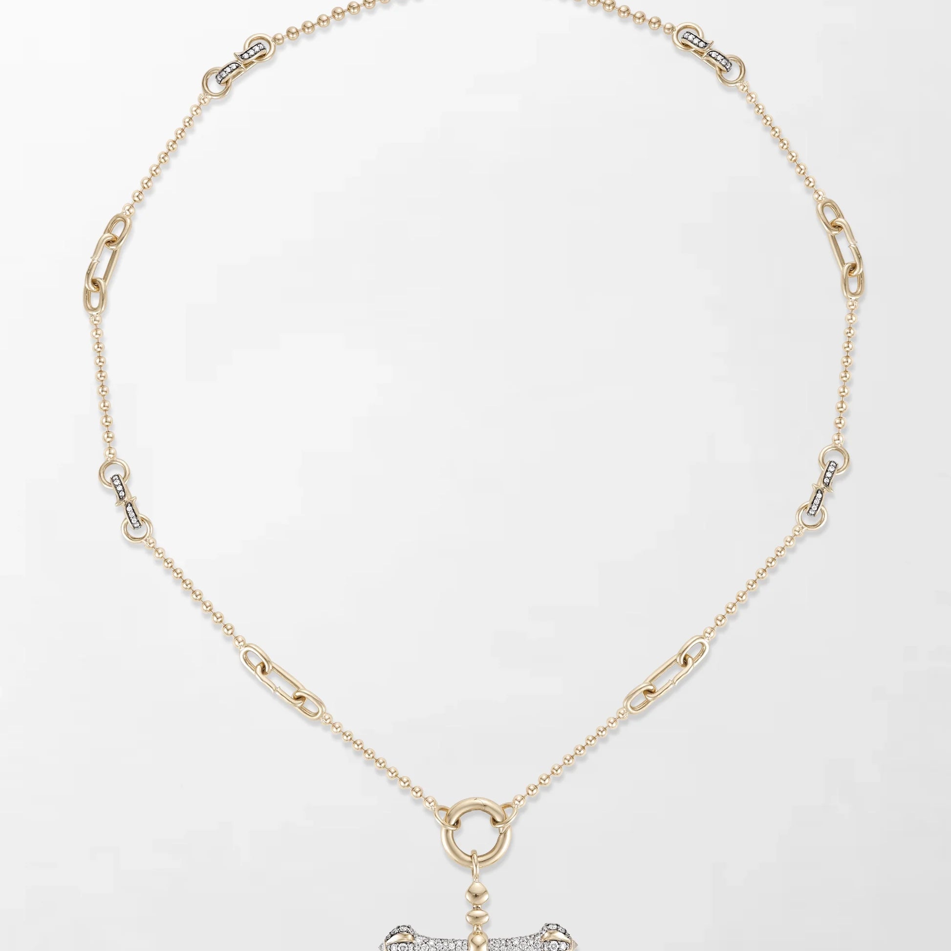Common :: IGI certified lab grown diamond T-bar chain necklace by Unii Jewels