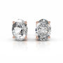 Rose :: round diamond earrings IGI certified lab grown fine jewelry
