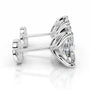 White :: IGI certified round diamond earrings lab grown elegant stud design