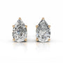 Yellow :: round cut lab diamond earrings elegant everyday wear jewelry