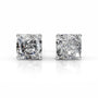 White :: premium round diamond stud earrings lab grown IGI certified stones