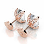 Rose :: premium round diamond stud earrings lab grown IGI certified stones