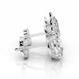 White:: pear shape halo lab grown diamond stud earrings elegant halo design luxury earrings designer diamond earrings for women