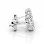 White:: heart shape halo lab grown diamond stud earrings modern luxury studs for daily elegance sustainable luxury fine jewelry piece