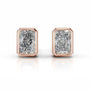 Rose :: bold elongated radiant diamond earrings perfect statement jewelry