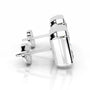 White :: IGI certified elongated radiant diamond studs lab grown luxury earrings