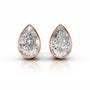 Rose :: romantic pear diamond earrings perfect gift for her jewelry