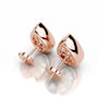Rose :: pear diamond studs IGI certified lab grown elegant style