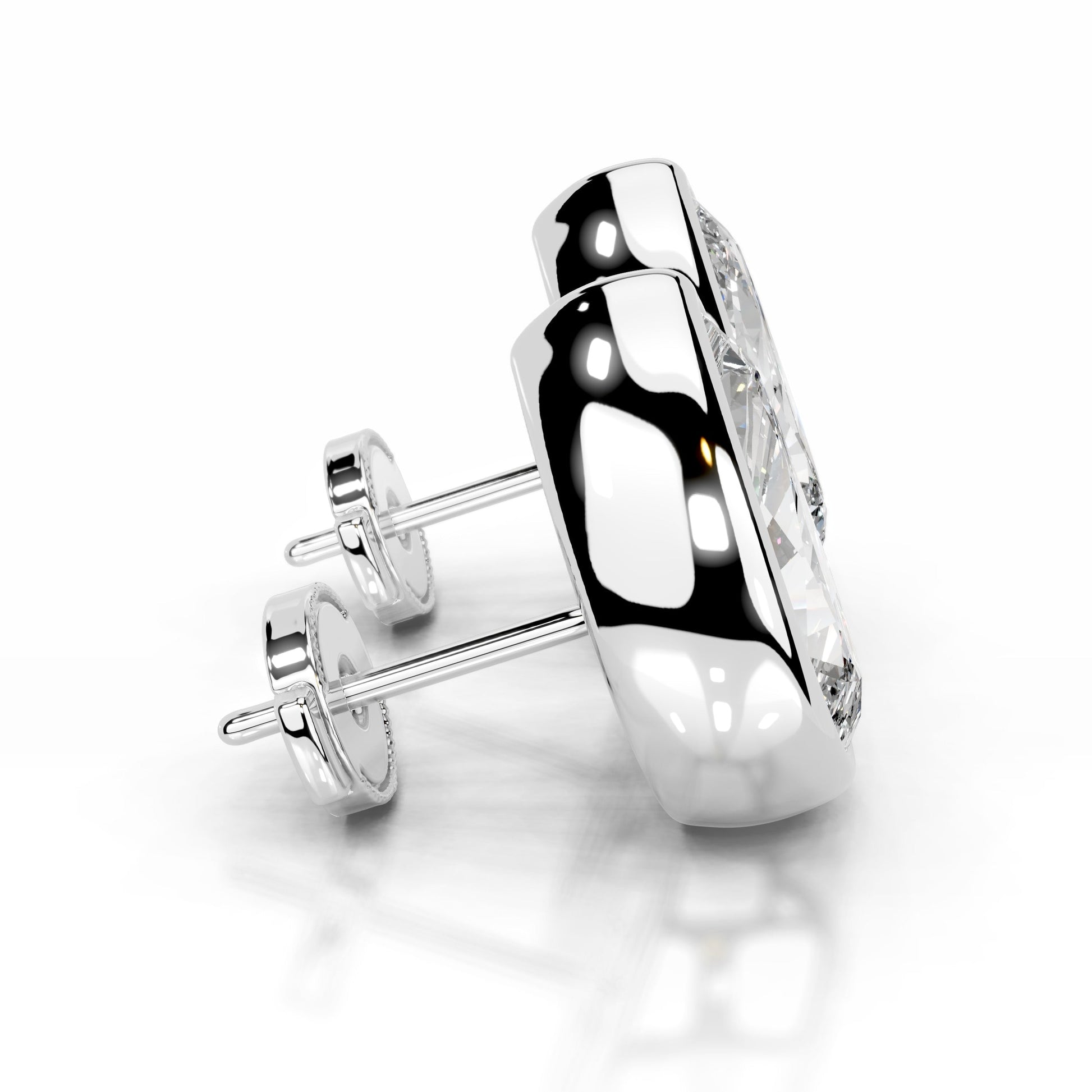 White :: IGI certified pear diamond studs lab grown luxury earrings design