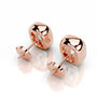 Rose :: cushion diamond studs IGI certified lab grown elegant jewelry