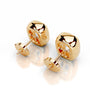 Yellow :: sustainable cushion lab grown diamond earrings eco friendly jewelry gift