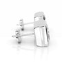 White :: IGI certified princess cut diamond studs lab grown luxury earrings
