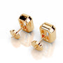 Yellow :: sustainable emerald lab grown diamond earrings eco friendly jewelry gift