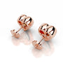 Rose :: sustainable heart lab grown diamond earrings eco friendly jewelry gift