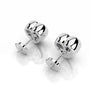 White :: heart cut lab diamond earrings romantic fine jewelry for women