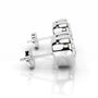 White :: IGI certified heart shape diamond studs lab grown luxury earrings
