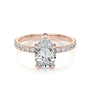 Rose :: luxury pear lab diamond engagement ring fine jewelry bridal ring