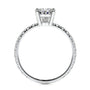 White :: IGI certified pear lab diamond engagement ring elegant fine jewelry