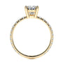 Yellow :: fine jewelry pear lab grown diamond engagement ring women ring