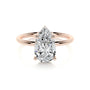 Rose :: luxury pear lab diamond hidden halo engagement ring fine jewelry bridal ring