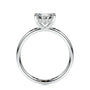 White :: Zenviquea pear cut hidden halo lab grown diamond ring luxury design