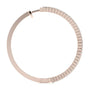Rose :: fine jewelry lab grown diamond hoops 0.60 carat white gold delicate circular elegance