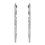 White :: :: 0.60 carat lab grown diamond hoop earrings small huggie design white gold elegant everyday fine jewelry
