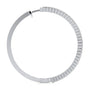 White :: small diamond hoop earrings lab grown 0.60 carat white gold classic huggie fine jewelry for women