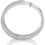 White :: elegant 0.60 carat lab grown diamond hoops white gold minimal circular everyday jewelry