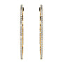 Yellow :: minimalist lab grown diamond hoop earrings 0.60ct white gold refined daily wear jewelry
