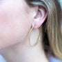 Yellow :: refined lab grown diamond huggie hoop earrings 0.60 carat white gold elegant minimal jewelry