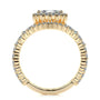 Yellow :: handcrafted pear halo lab diamond engagement ring luxury fine jewelry