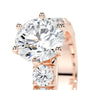 Rose :: modern round pavé lab grown diamond engagement ring bridal jewelry