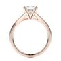 Rose :: premium princess lab diamond pavé engagement ring IGI certified ring