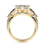 Yellow :: fine jewelry marquise cut three stone lab grown diamond ring women engagement