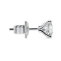 White :: square princess cut lab grown diamond studs white gold geometric elegant everyday luxury jewelry