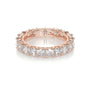 Rose :: luxury cushion lab grown diamond eternity ring IGI certified women band