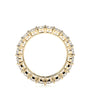 Yellow :: elegant Vamorae cushion lab grown diamond eternity ring luxury design