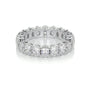 White :: Zorielle oval lab grown diamond eternity ring IGI certified full eternity band