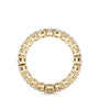 Yellow :: modern oval lab grown diamond eternity band bridal jewelry ring
