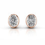 Rose :: romantic pear diamond earrings perfect gift for her jewelry