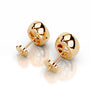 Yellow :: sustainable pear lab grown diamond earrings eco friendly jewelry gift