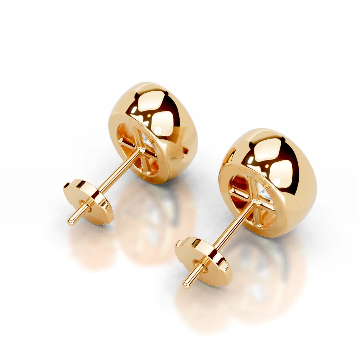 Yellow :: sustainable pear lab grown diamond earrings eco friendly jewelry gift