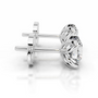 White :: round cut diamond stud earrings lab grown premium sparkle jewelry